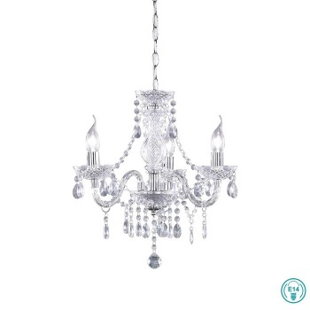 RL Lighting - Luster Φωτιστικό Πολυέλαιος 3xE14 Διάφανος ΚΩΔ.-R11073000