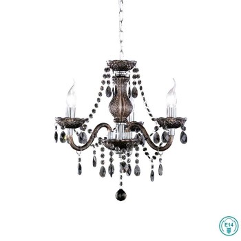 RL Lighting - Luster Φωτιστικό Πολυέλαιος 3xE14 Φυμέ ΚΩΔ.-R11073002