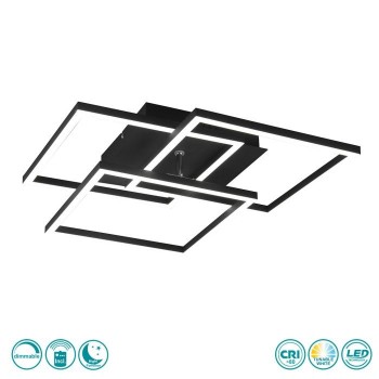 RL Lighting - Mobile Φωτιστικό Οροφής LED Μαύρο Ματ ΚΩΔ.-R62883132