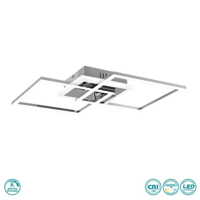 RL Lighting - Venida Φωτιστικό Οροφής LED Χρώμιο (4000Κ) ΚΩΔ.-R62793406