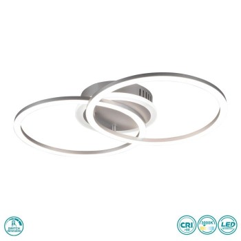 RL Lighting - Venida Φωτιστικό Οροφής LED Γκρι Τιτανίου (3000K) ΚΩΔ.-R62783187