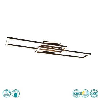 RL Lighting - Twister Φωτιστικό Οροφής LED (6000K) Μαύρο Ματ ΚΩΔ.-R67183132