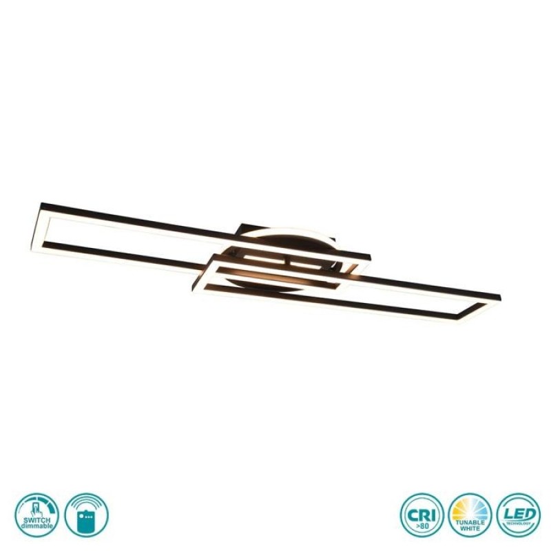 RL Lighting - Twister Φωτιστικό Οροφής LED (6000K) Μαύρο Ματ ΚΩΔ.-R67183132