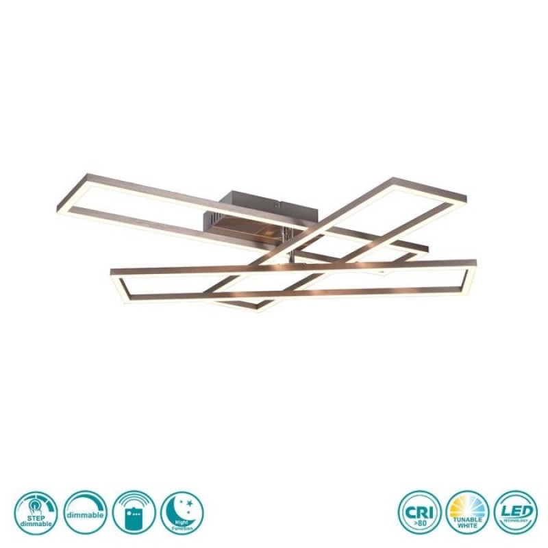 RL Lighting - Corso Φωτιστικό Οροφής LED Νίκελ Ματ ΚΩΔ.-R64423107