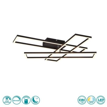 RL Lighting - Corso Φωτιστικό Οροφής LED Μαύρο Ματ ΚΩΔ.-R64423132