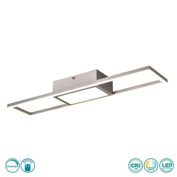 RL Lighting - Rigido Φωτιστικό Οροφής LED Νίκελ Ματ ΚΩΔ.-R67172107