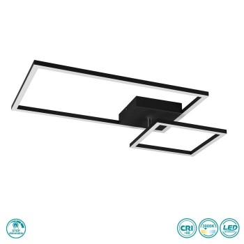 RL Lighting - Padella Φωτιστικό Οροφής LED Μαύρο Ματ (3000K) ΚΩΔ.-R62642132