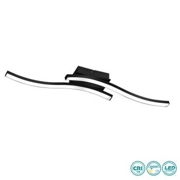 RL Lighting - Route Φωτιστικό Οροφής LED Μαύρο Ματ (3000K) ΚΩΔ.-R62472132