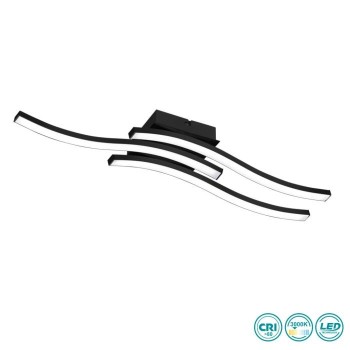 RL Lighting - Route Φωτιστικό Οροφής LED Μαύρο Ματ (3000K) ΚΩΔ.-R62473132