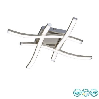 RL Lighting - Route Φωτιστικό Οροφής LED Νίκελ Ματ (3000K) ΚΩΔ.-R62474107