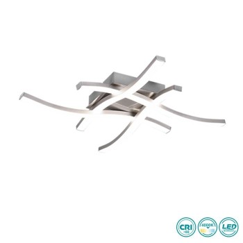 RL Lighting - Route Φωτιστικό Οροφής LED Νίκελ Ματ (4000K) ΚΩΔ.-R62474407
