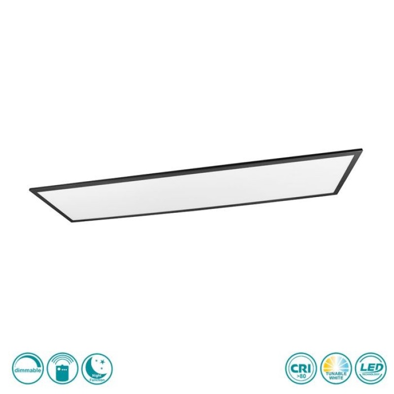 RL Lighting - Gamma Φωτιστικό Οροφής Panel LED Μαύρο Ματ (6500K) ΚΩΔ.-R62861232