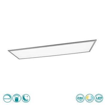 RL Lighting - Gamma Φωτιστικό Οροφής Panel LED Γκρι (6500K) ΚΩΔ.-R62861287