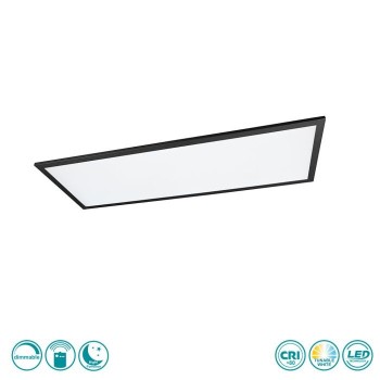 RL Lighting - Gamma Φωτιστικό Οροφής Panel LED Μαύρο Ματ (6500K) ΚΩΔ.-R62868032