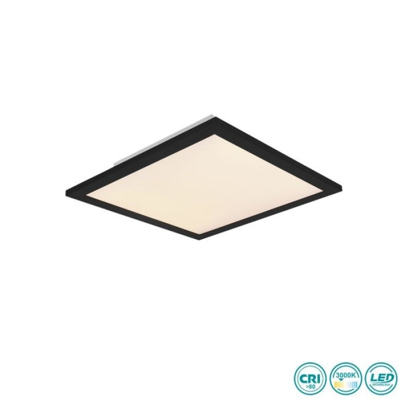 RL Lighting - Alpha Φωτιστικό Οροφής Panel LED Μαύρο Ματ (3000K) ΚΩΔ.-R62323032