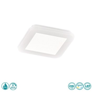 RL Lighting - Camillus Φωτιστικό Οροφής Στεγανό LED Λευκό (3000K) ΚΩΔ.-R62931001