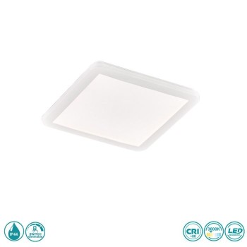 RL Lighting - Camillus Φωτιστικό Οροφής Στεγανό LED Λευκό (3000K) ΚΩΔ.-R62931801