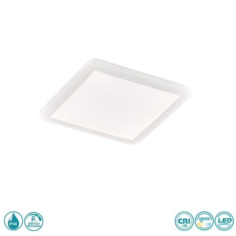 RL Lighting - Camillus Φωτιστικό Οροφής Στεγανό LED Λευκό (3000K) ΚΩΔ.-R62931801