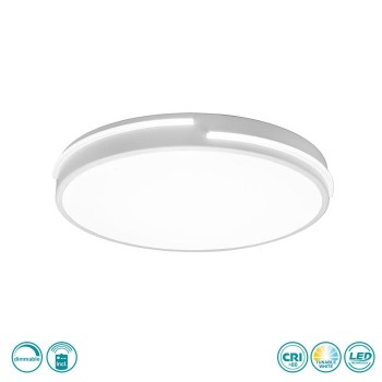 RL Lighting -Tacoma Φωτιστικό Οροφής LED 2700 - 6500K Λευκό Ματ ΚΩΔ.-R62241131