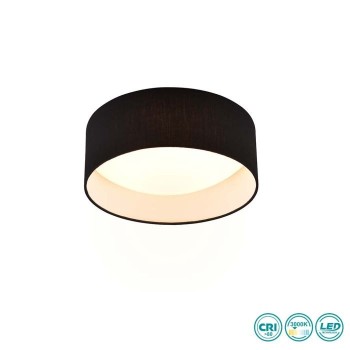 RL Lighting - Locarno Φωτιστικό Οροφής LED 3000K Μαύρο ΚΩΔ.-R64191102