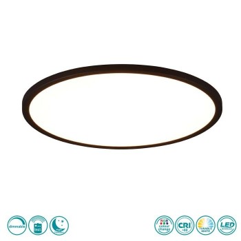 RL Lighting - Aureo Φωτιστικό Οροφής LED 3000 - 6000K Μαύρο Ματ ΚΩΔ.-R64371932