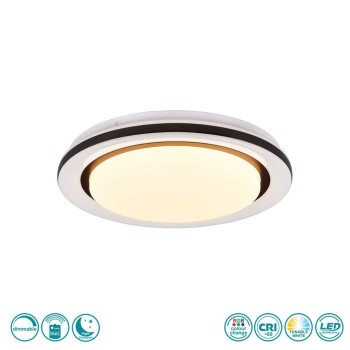 RL Lighting - Cartida Φωτιστικό Οροφής LED 3000 - 6000K ΚΩΔ.-R67244000