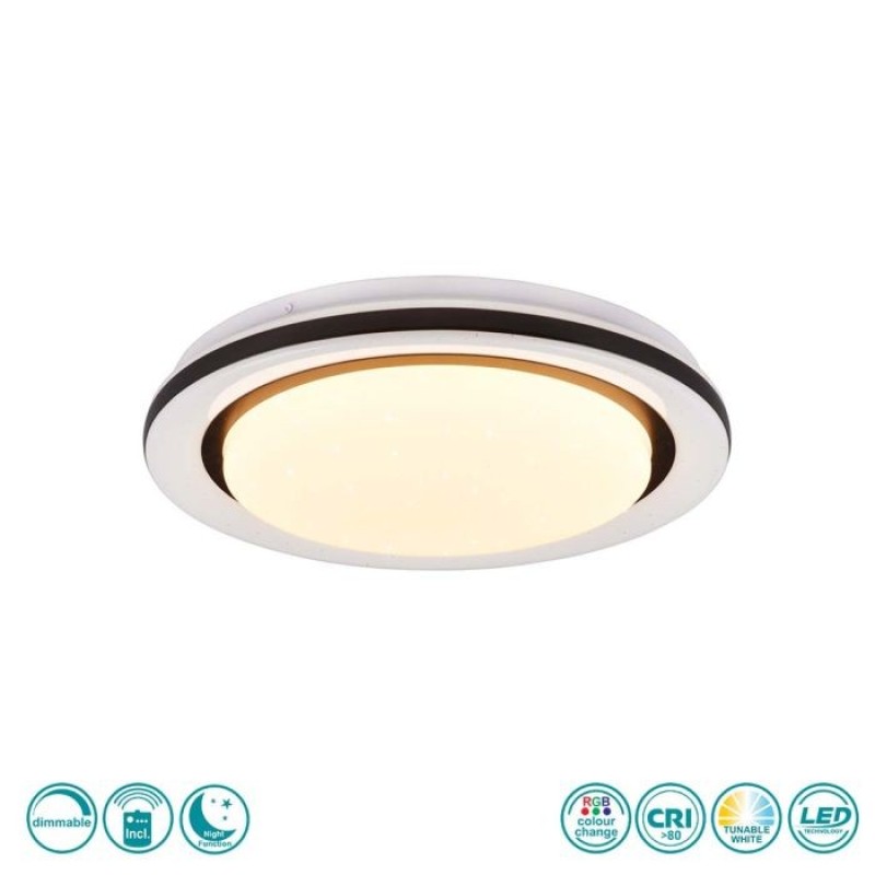 RL Lighting - Cartida Φωτιστικό Οροφής LED 3000 - 6000K ΚΩΔ.-R67244000