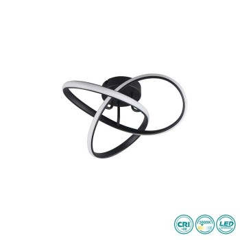 RL Lighting - Meo Φωτιστικό Οροφής LED 3000K Μαύρο Ματ ΚΩΔ.-R62101132