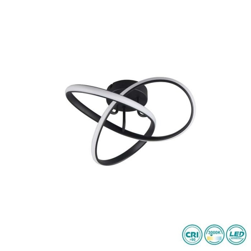 RL Lighting - Meo Φωτιστικό Οροφής LED 3000K Μαύρο Ματ ΚΩΔ.-R62101132