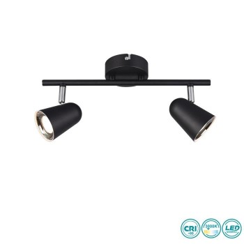 RL Lighting - Toulouse Φωτιστικό οροφής Σποτ LED 3000K Μαύρο ΚΩΔ.-R82122132