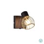 RL Lighting - Ardon Επιτοίχιο φωτιστικό Σποτ 1xE14 Μαύρο με Χρυσό ΚΩΔ.-R81381080