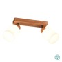 RL Lighting - Assam Φωτιστικό Οροφής 2xE14 Φυσικό Ξύλο ΚΩΔ.-R81112030