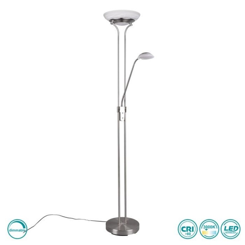 RL Lighting - Orson Φωτιστικό Δαπέδου 3000K Νίκελ Ματ ΚΩΔ.-R40073507