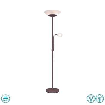 RL Lighting - Gerry Φωτιστικό Δαπέδου 2xE27 &1xE14 Φινίρισμα Σκουριάς ΚΩΔ.-R40063124