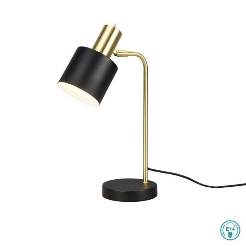 RL Lighting - Adam Επιτραπέζιο Φωτιστικό 1xE14 Χρυσό-Μαύρο ΚΩΔ.-R51041080
