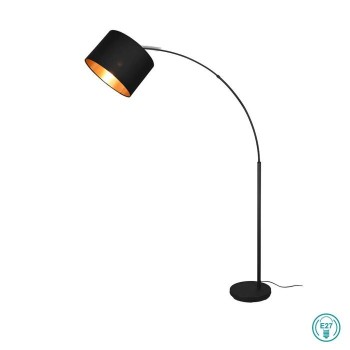 RL Lighting - Bolivia Φωτιστικό Δαπέδου 1xE27 Μαύρο Ματ ΚΩΔ.-R40081080