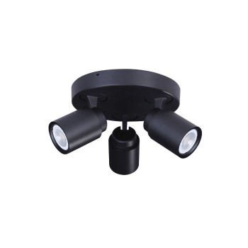 Cristal Record-Φωτιστικό οροφής Hum (GU10) Black  ΚΩΔ.-25-721-03-008