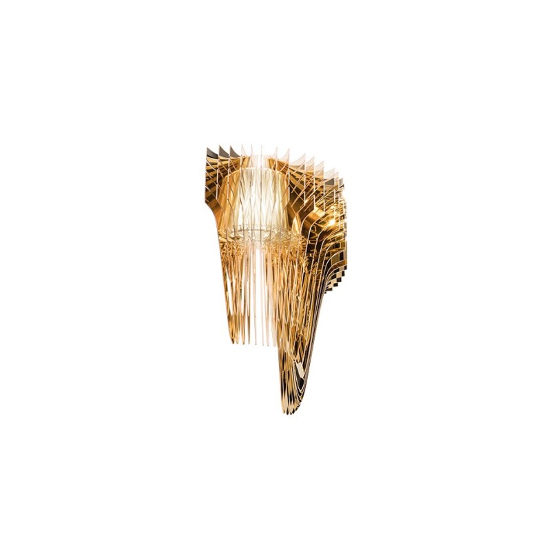 SLAMP-Aria Επιτοίχιο φωτιστικό (Ε14) ΚΩΔ.-ARIWS00GLD00000000EU-SL0047A