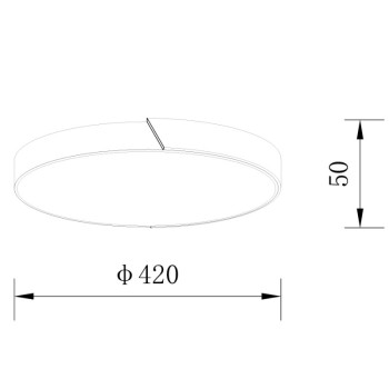 Sunlight - ΟΡΟΦΗΣ ΦΩΤΙΣΤΙΚΟ LED-ΠΛΑΦΟΝΙΕΡΑ-ΚΩΔ. AGLIO-40-BK