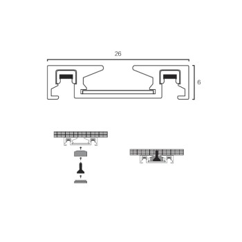 Sunlight - Orient-100SR Μαγνητική Ράγα Slim 48V Λευκό Χρώμα