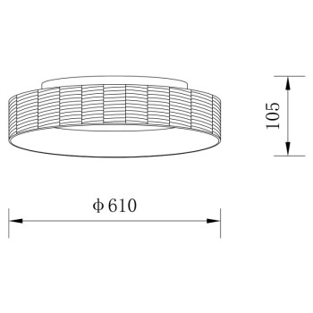 Sunlight - ΟΡΟΦΗΣ ΦΩΤΙΣΤΙΚΟ LED-ΠΛΑΦΟΝΙΕΡΑ-ΚΩΔ. FORTE-60-Y